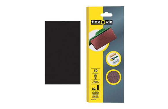 HOJA PAPEL LIJA RECTANGULA93X230 MM- GRA