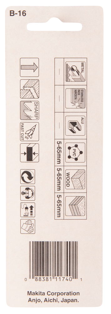 HOJA SIERRA CALAR B16 MADERA(2U) B-01292 3