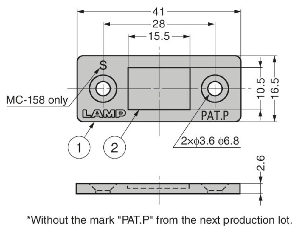 IMAN CHAPA MC-159-BL REF. 140-038-023 2