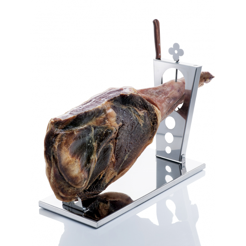 JAMONERO PLEG.ACER.INOX+CUCHILLO A000330