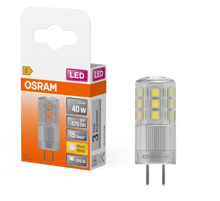 LAMPARA SPECIAL PIN 4W/827 GY6.35 D.40 2