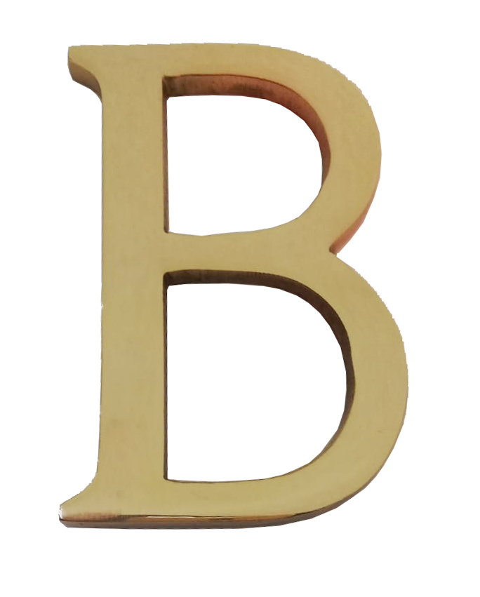 LETRA (B) NEGRO RUST. 100 MM4411120-BLIS