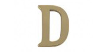 LETRA (E) CROMO MATE  100 MM4444020-BLIS