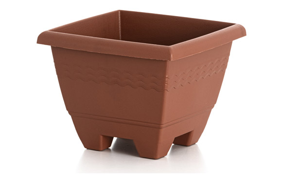 MACETA CUADRADA GARDENIA  26X26X21 CM