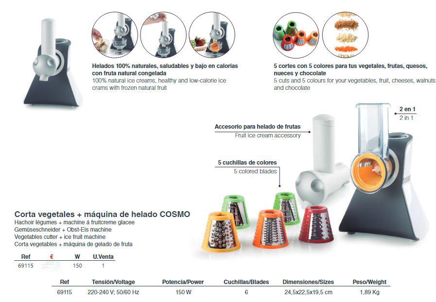 MANDOLINA ELECTRICA 150W REF.69115