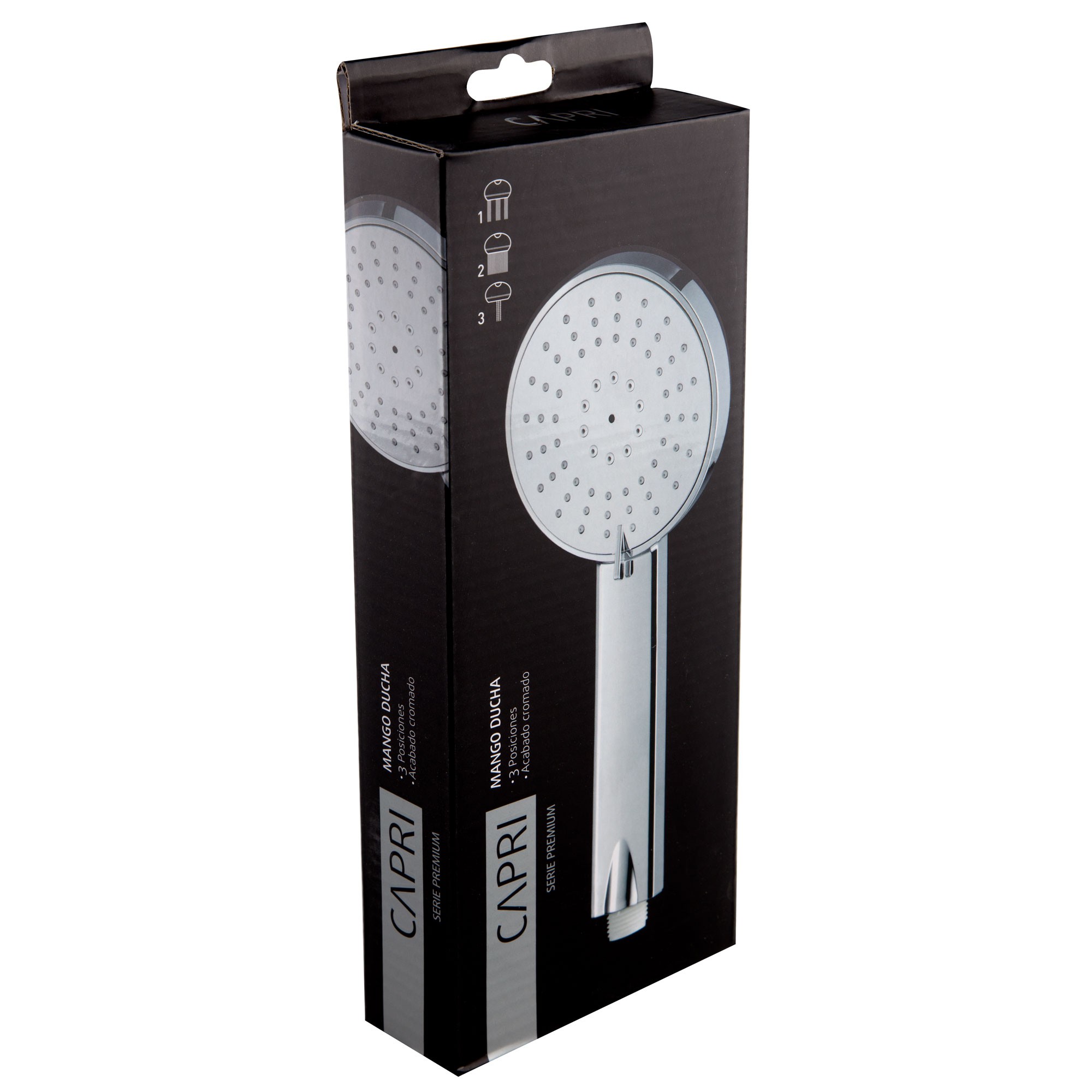 MANGO DUCHA LUXE 3 POS. CAPRI   CROMADO 2