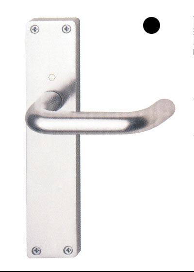 MANILLA U PLACA 45X219 NEGRA HOPPE