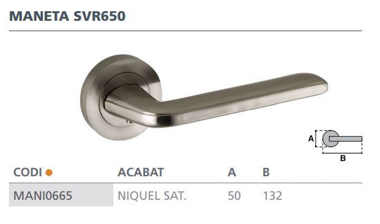 MANILLA ALUMINIO ROSETA (JUEGO) R10156 NIQUEL SATINADO R10156SN 2