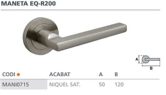 MANILLA ROSETA MOD.2 ALUMINIO EQR200 2