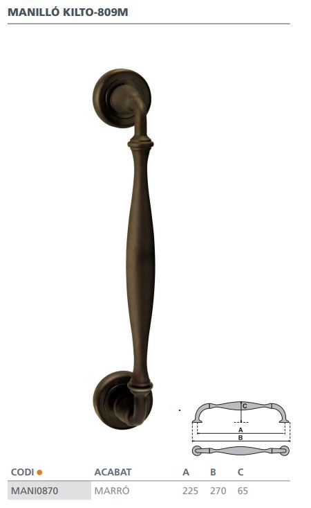 MANILLON GROEL KILTO-809M (MR) MARRON 2