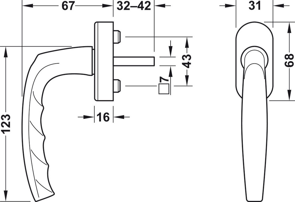 MANILLA PARA CREM. 2305060  F9016 BLANCA 2