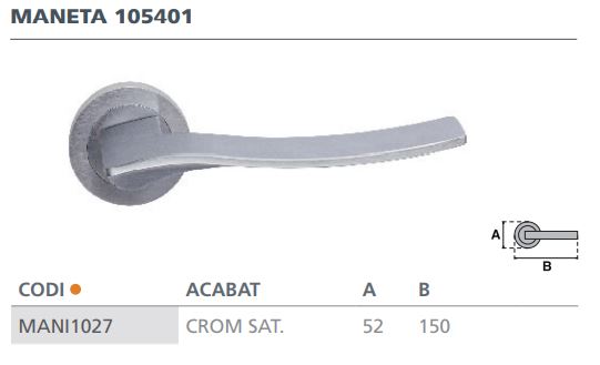 MANIVELA 125401CRST JANDEL CROMO.SAT 2