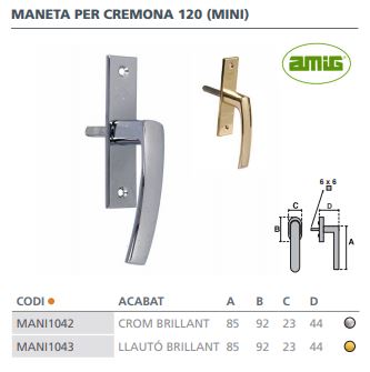 MANILLA GRISAN CROMO(MINI) 120 (17846) 3