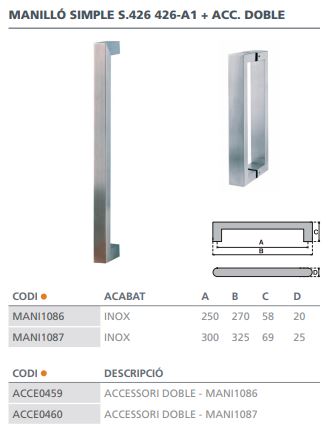 MANILLON SIMPLE S.426 426-A1EXT   20X270 2