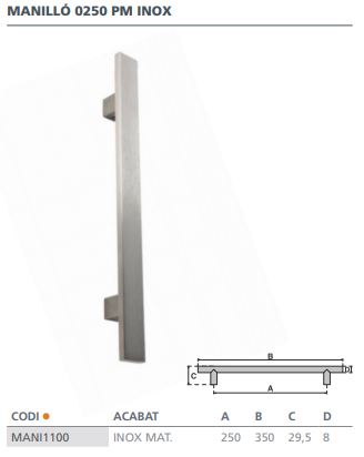 MANILLON INOX MATE 7200 0250 PM PLANO 3