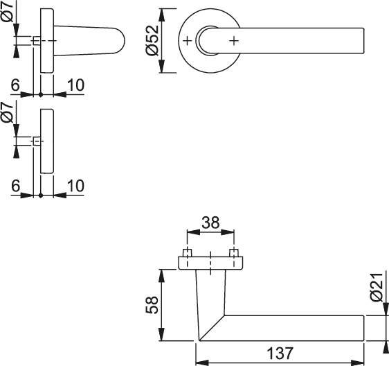 MANIVELA E1400Z/42K AMSTERDAM F69 INOX 2