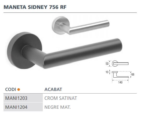 MANIVELA ENDEX SIDNEY 756 RF  CROMO SAT 3