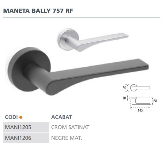 MANIVELA ENDEX BALLY 757 RF   CROMO SAT 3