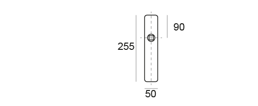 MANIVELA JANDEL PLACA NEGRO SVP400NEGR 2