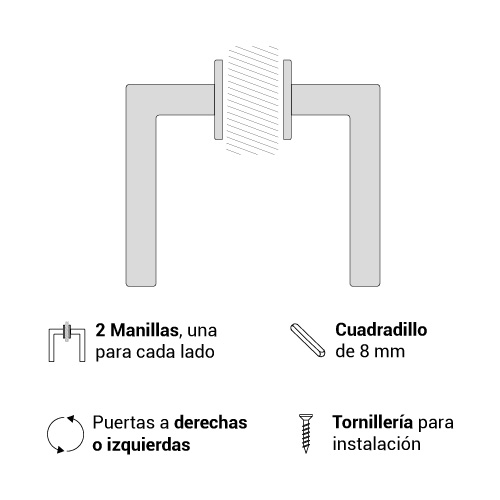 MANIVELA SVR338 LATON MATE PVD 3