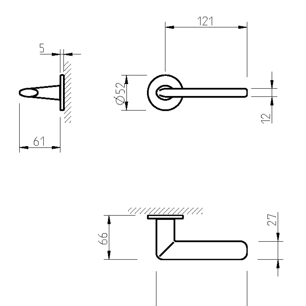 MANIVELA 3098 5S-153 NEGRO MAT 2