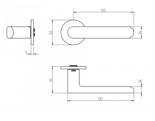 MANIVELA 3957 5S-208 LATON MATE 2