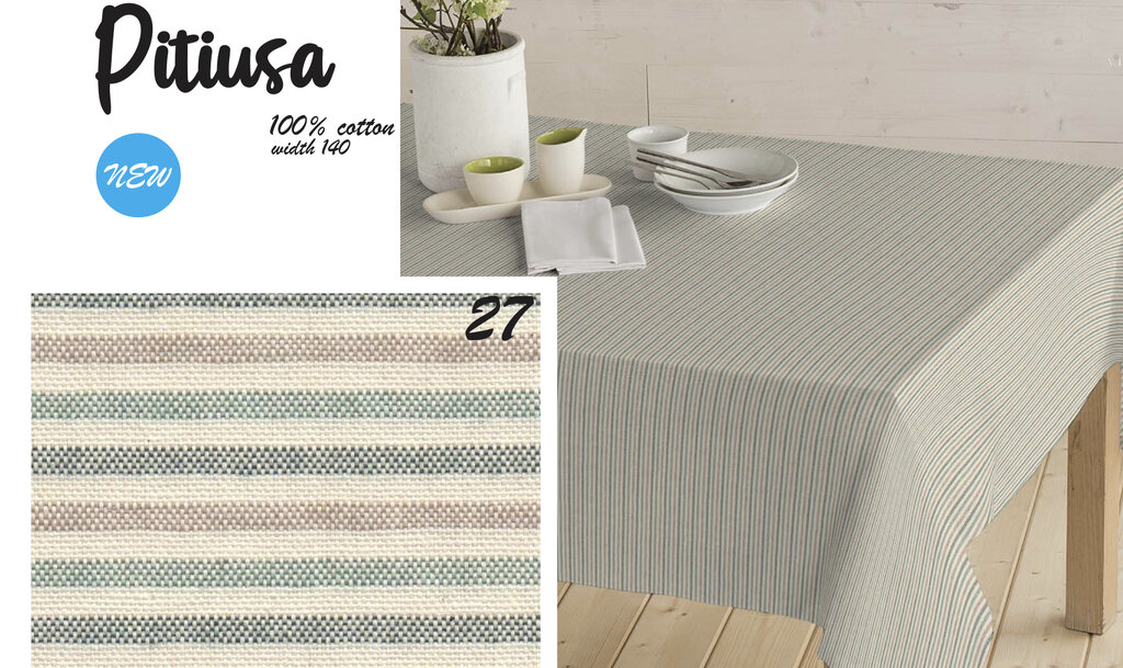 MANTEL 100%COTO GALIA NAT. 140x140 3