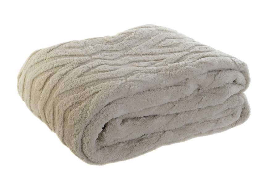 MANTA POLI. 150X200 250GS ROMB. BEIG