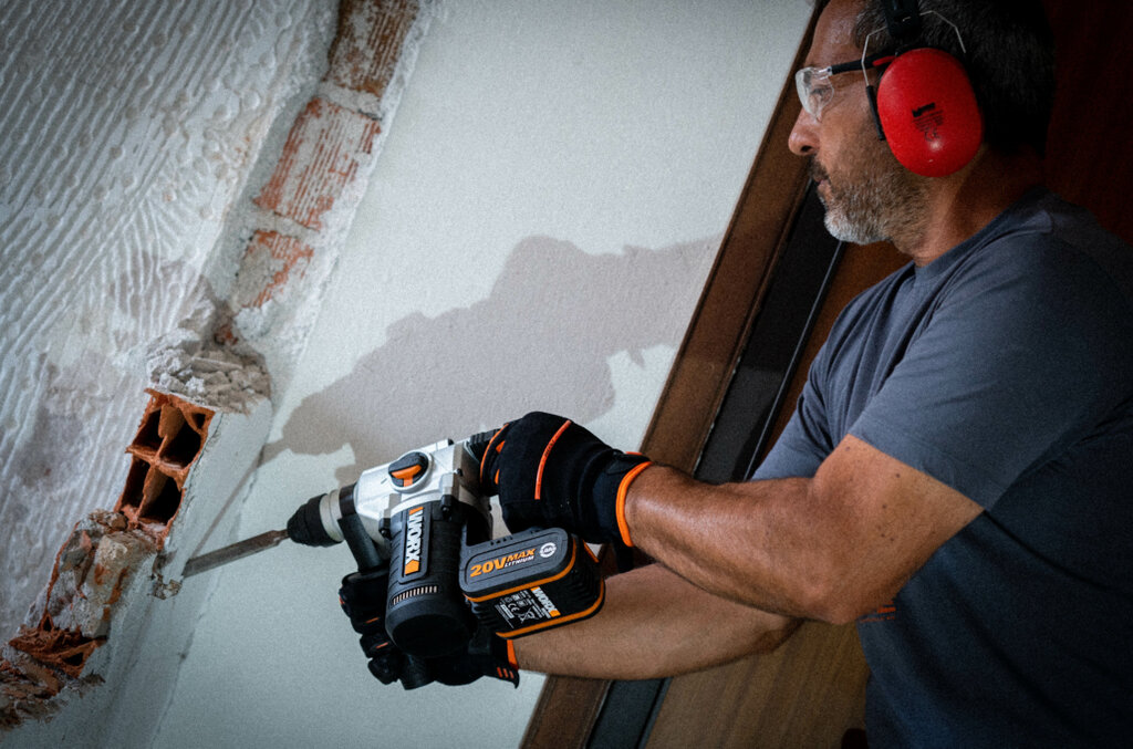 MARTILLO 4 FUNCIONES 2,2 20V 2BAT WX392 5