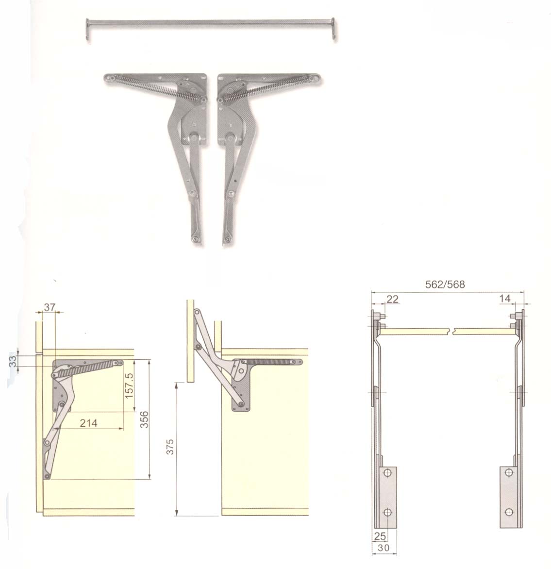 MECANISMO AMORT. MUELLE 568MM BL.092843
