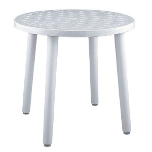 MESA REDONDA 86CM CAPISA    TOSSA BLANCA