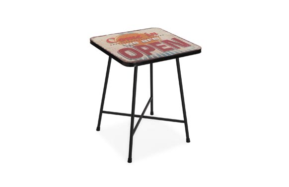 MESA VINTAGE OPEN         60X60 CM