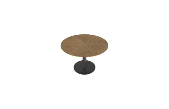 MESA METALICA POLYWOOD NEGé 113 CM