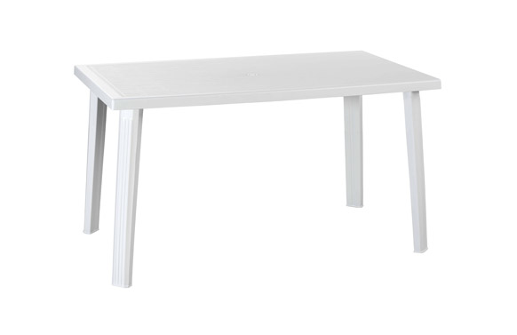 MESA RESINA DOMINGO BLANCO 130 X 75 CM 10550 1