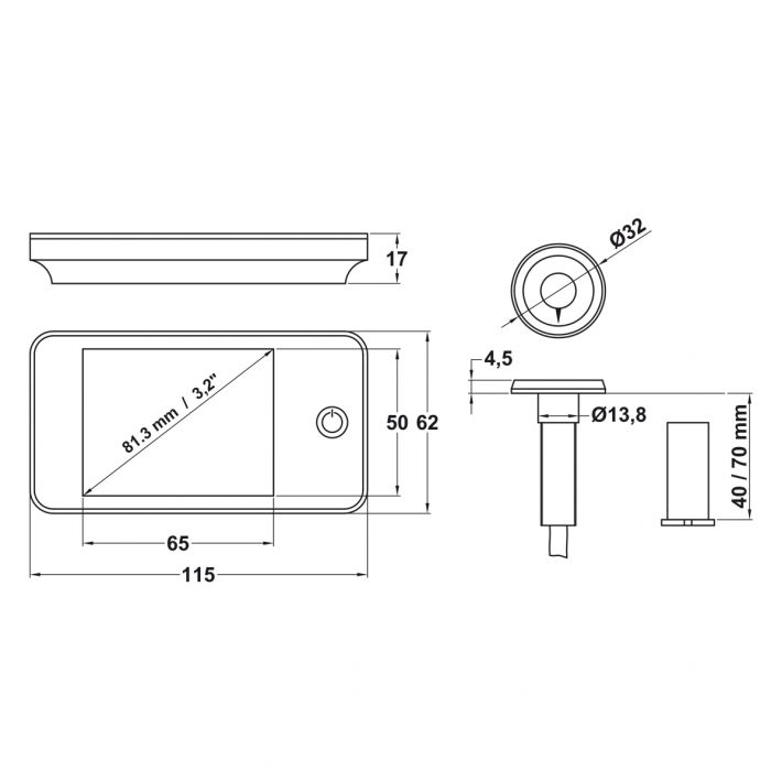 MIRILLA DIGITAL DW 3,2 PLATA 21139 2