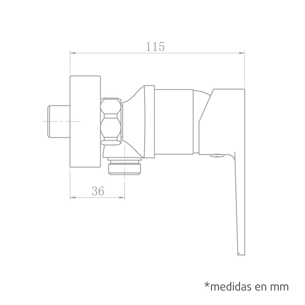 MONOMANDO CORAL DUCHA  TITANIO MATE48719 2
