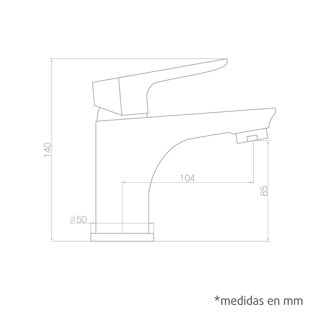 MONOMANDO CORAL LAVABO NEGRO MATE  48426 2