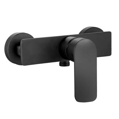 MONOMANDO CORAL DUCHA  NEGRO MATE  48350