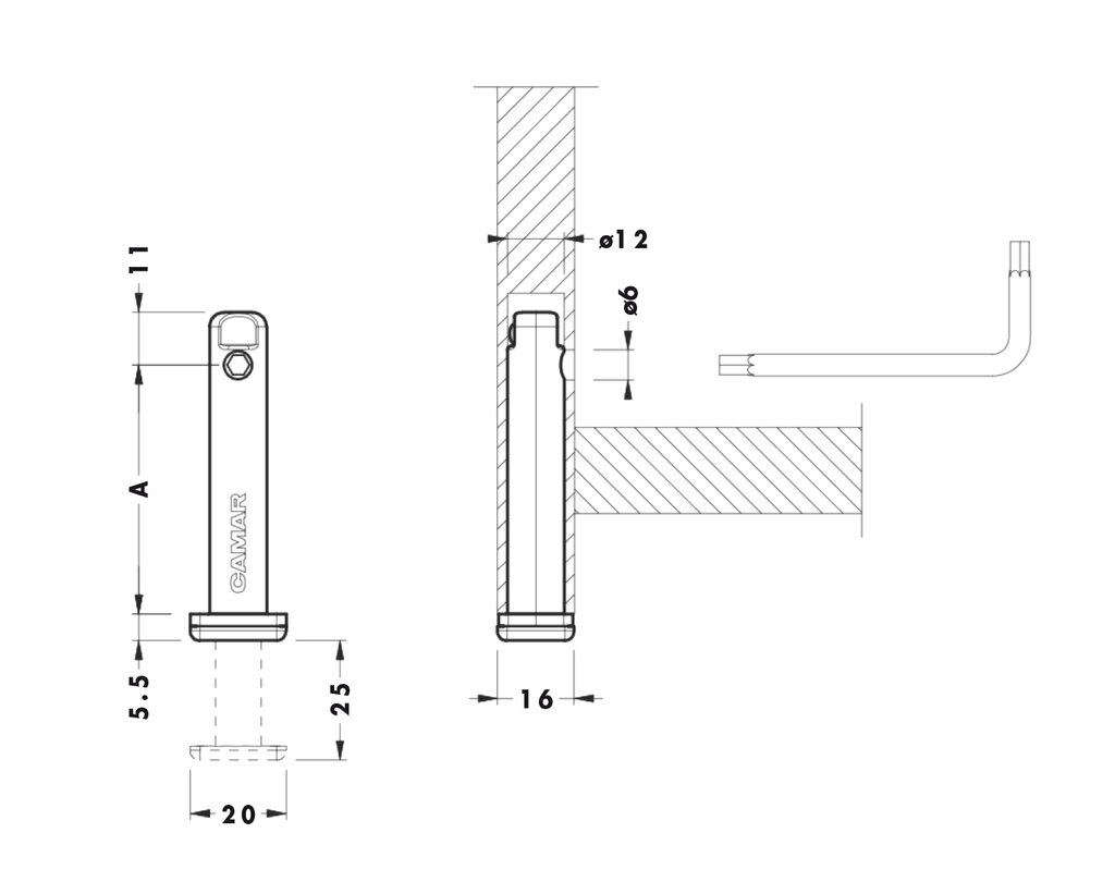 NIVELADOR ENCAJAR 306 CAMAR H70 DIAM 12 2