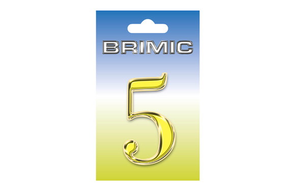 NUMERO LATON 100 MM       5 LATON PULIDO