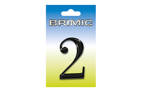 NUMERO 2 LATON 100 MM     NEGRO