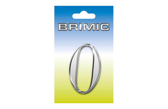 NUMERO LATON 100 MM       0 NIQUEL SATIN