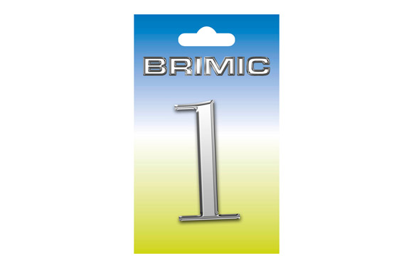 NUMERO 1 LATON 100 MM     NIQUEL SATINAD