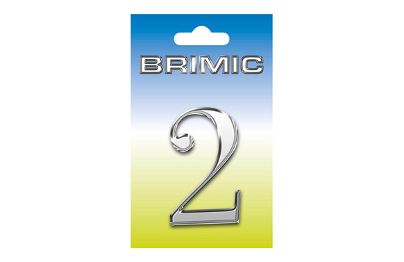 NUMERO LATON 100 MM       2 NIQUEL SATIN