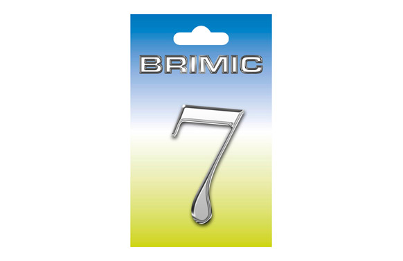 NUMERO LATON 100 MM       7 NIQUEL SATIN