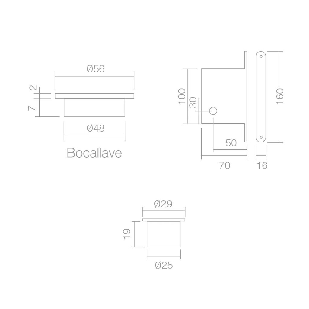 CERRADURA SCIVOLA KIT CUADR.50030004 NIQ 2