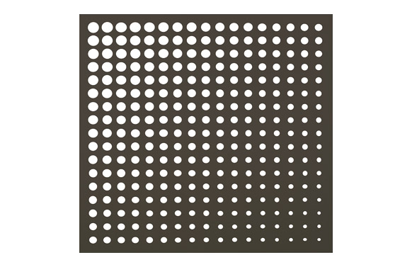 PANEL DECORATIVO MOON     1 X 1 M OXIDO