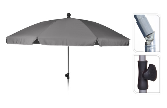 PARASOL PLAYA é 200 CM    GRIS