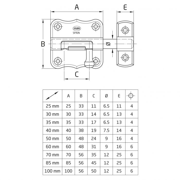 PASADOR 384-60 NIQUEL DISPLAY AMIG 2