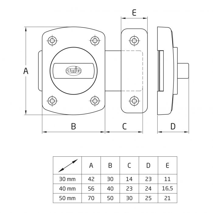 PASADOR 388-40 CROMO  DISPLAY AMIG 2